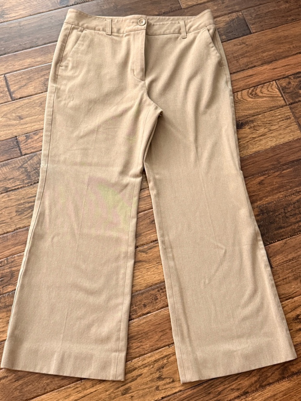 Talbots Stretch Tan Cropped Dress Pants Size 12. EXCELLENT CONDITION!!